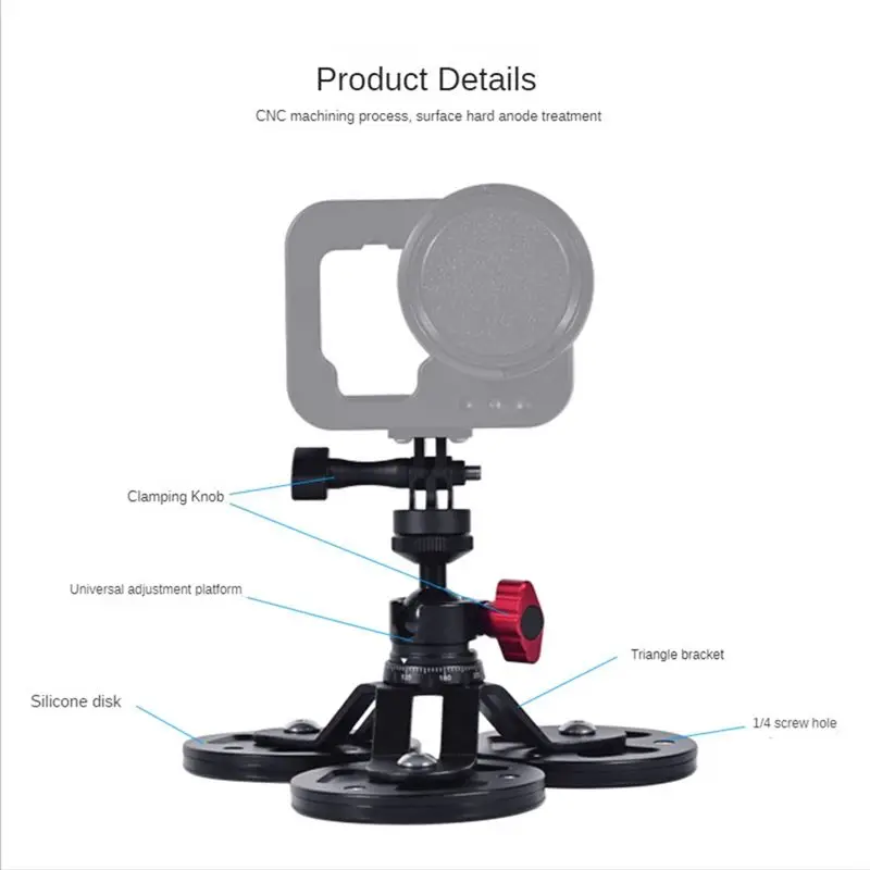 

Магнитное крепление-держатель A23G для экшн-камер GoPro с присоской для аксессуаров экшн-камер