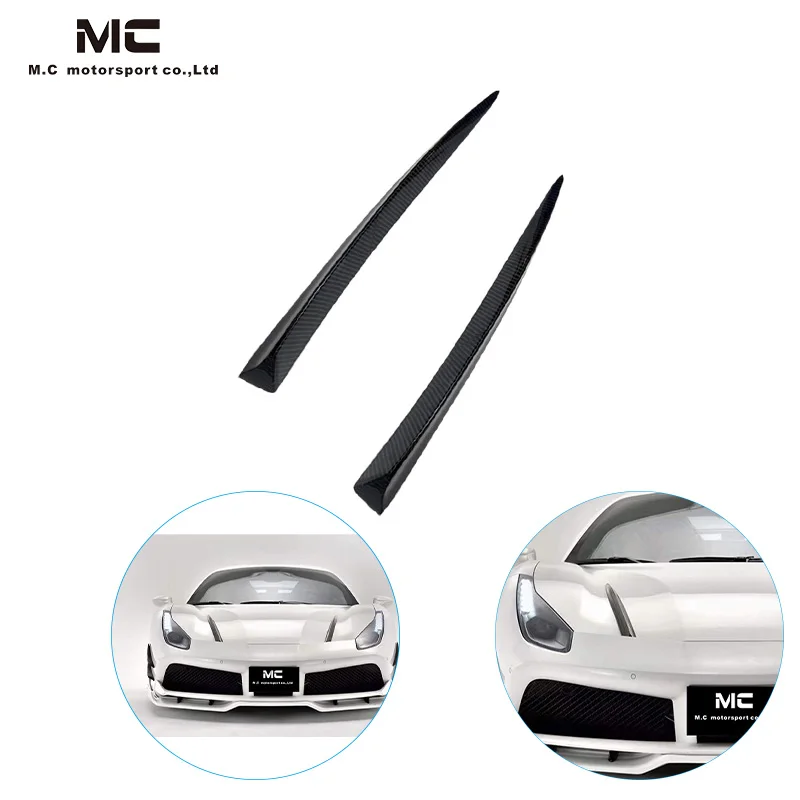 Carbon Fiber Engine Hood Vents for 488 2015-2019