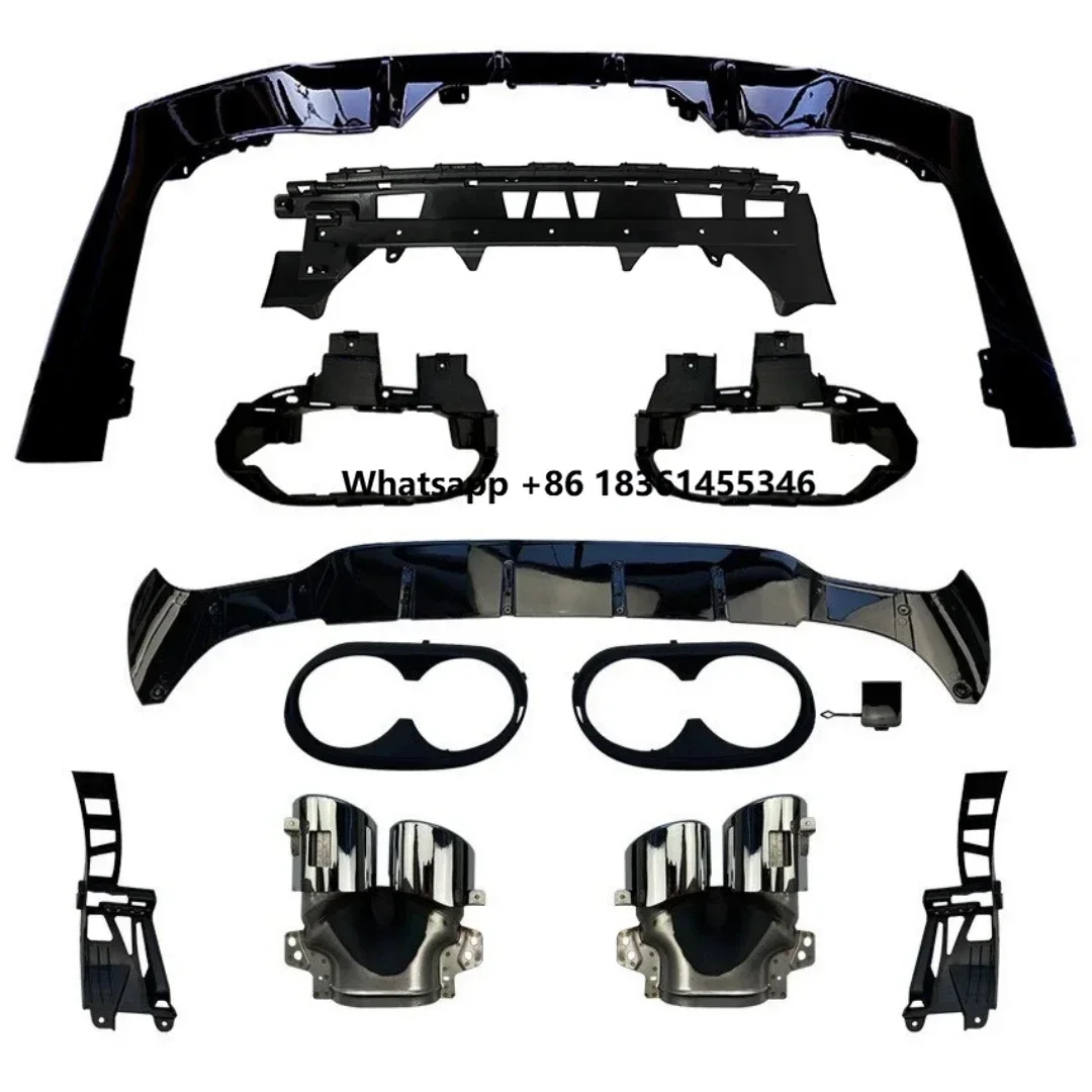 

For CLA118 Sport style 2019-23 Upgrade to 45 Kit rear lip Tail Throat Car Accessories ABS Materail Body Kit