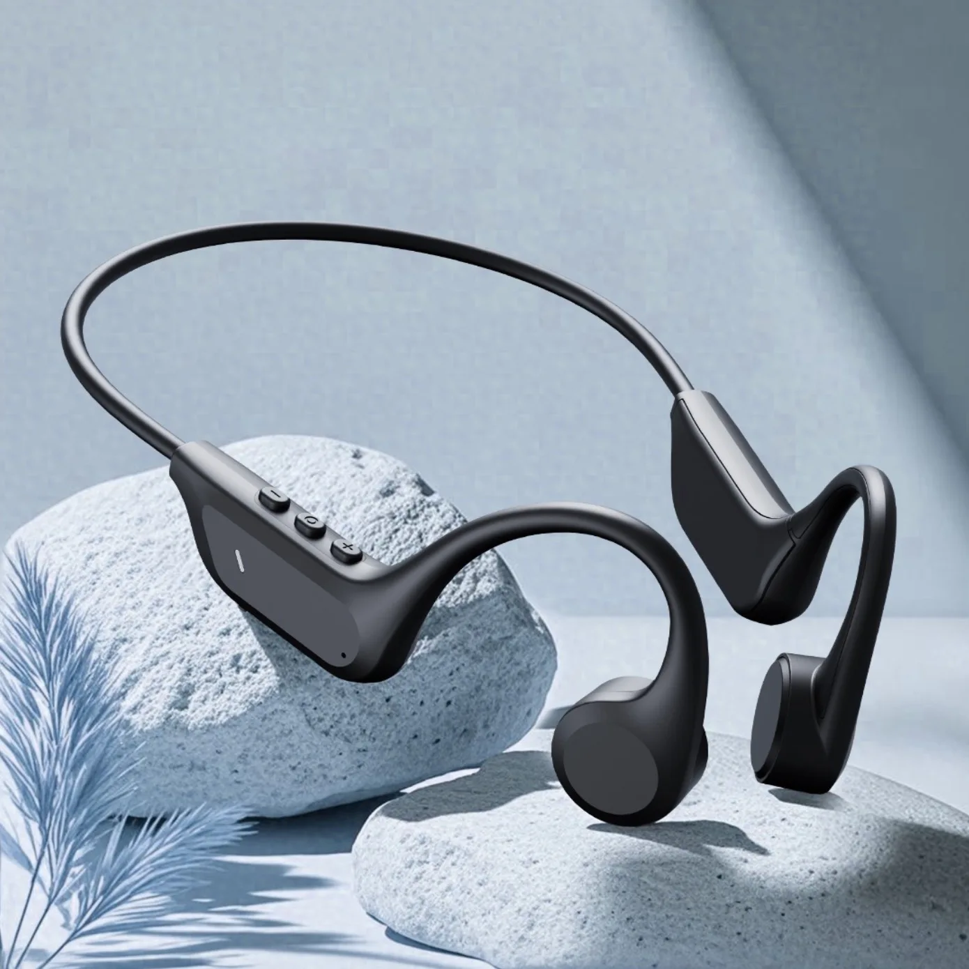 Waterproof Bone Conduction Headset Earphones MP3 Player HIFI Wireless Bluetooth 5.4 For Sports Running Fitness Hiking