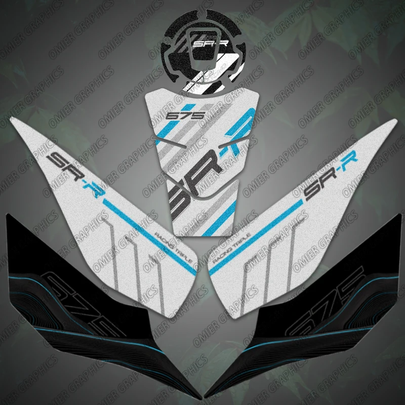 3M Motorcycle Tank Pad Protector Frosted Sticker Decals Accessories For CFMOTO CF MOTO 675SR-R 675 SR-R