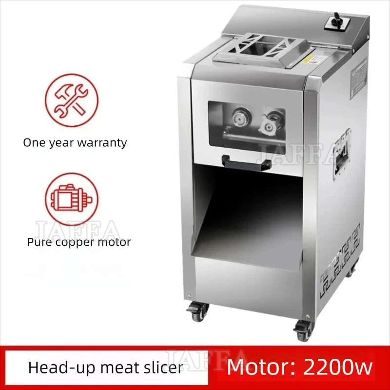 Automatic Meat Cube Dicer Cutting Machine Commercial Butchery Pork Cutting Machine Long Slice Fresh Meat Slicer Machine
