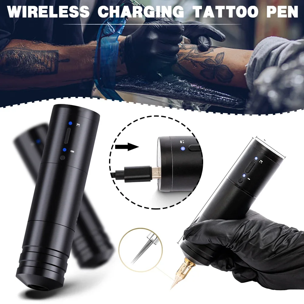 Wireless Handheld Rechargeable Tattoo Pen Powerful Low Noise Tattoo Machine for Professionals Tattoo Artist Maquina De Tatuar