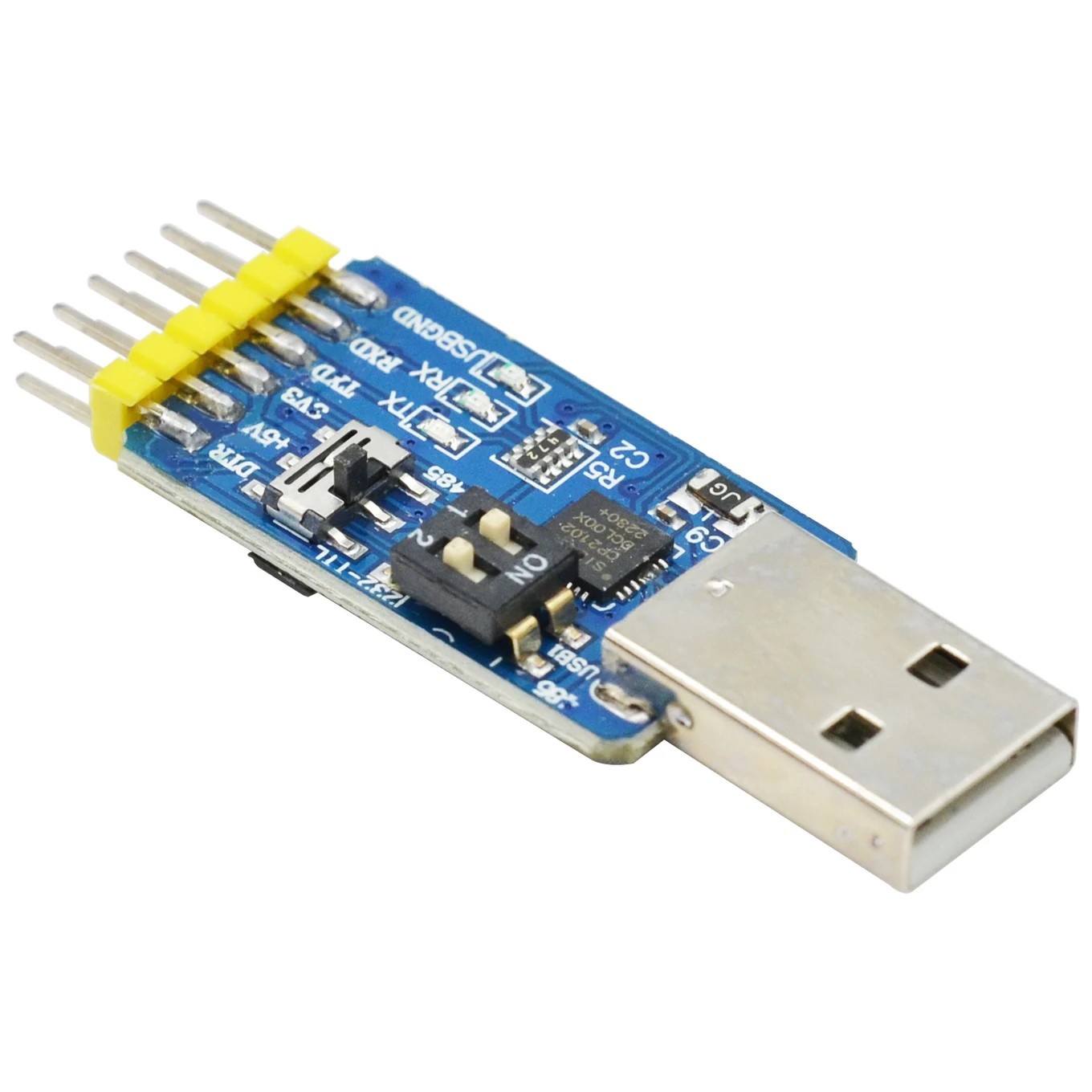 CP2102 six-in-one multifunctional serial port module usb to TTL 485 232 mutual conversion compatible with 3.3V/5V level