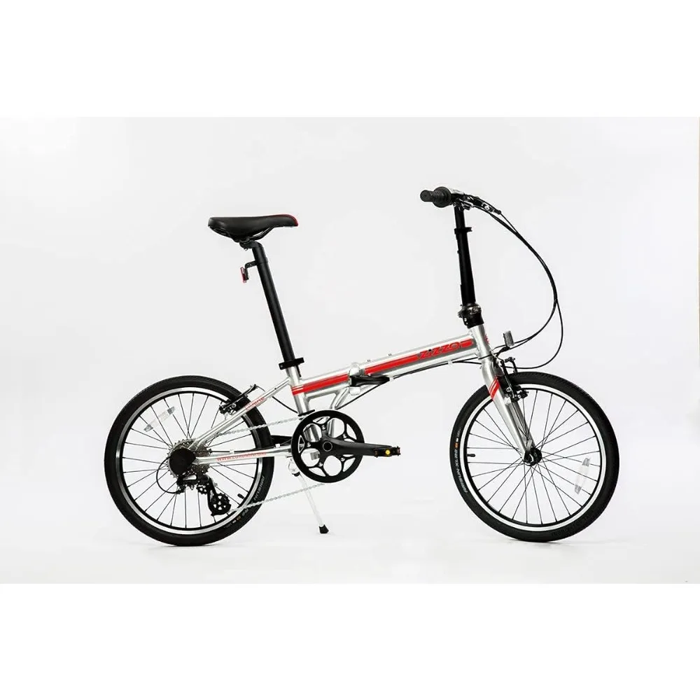 

Liberte 23 lb Lightweight Aluminum Alloy 20-Inch 8-Speed Folding Bicycle with Quick Release Wheels