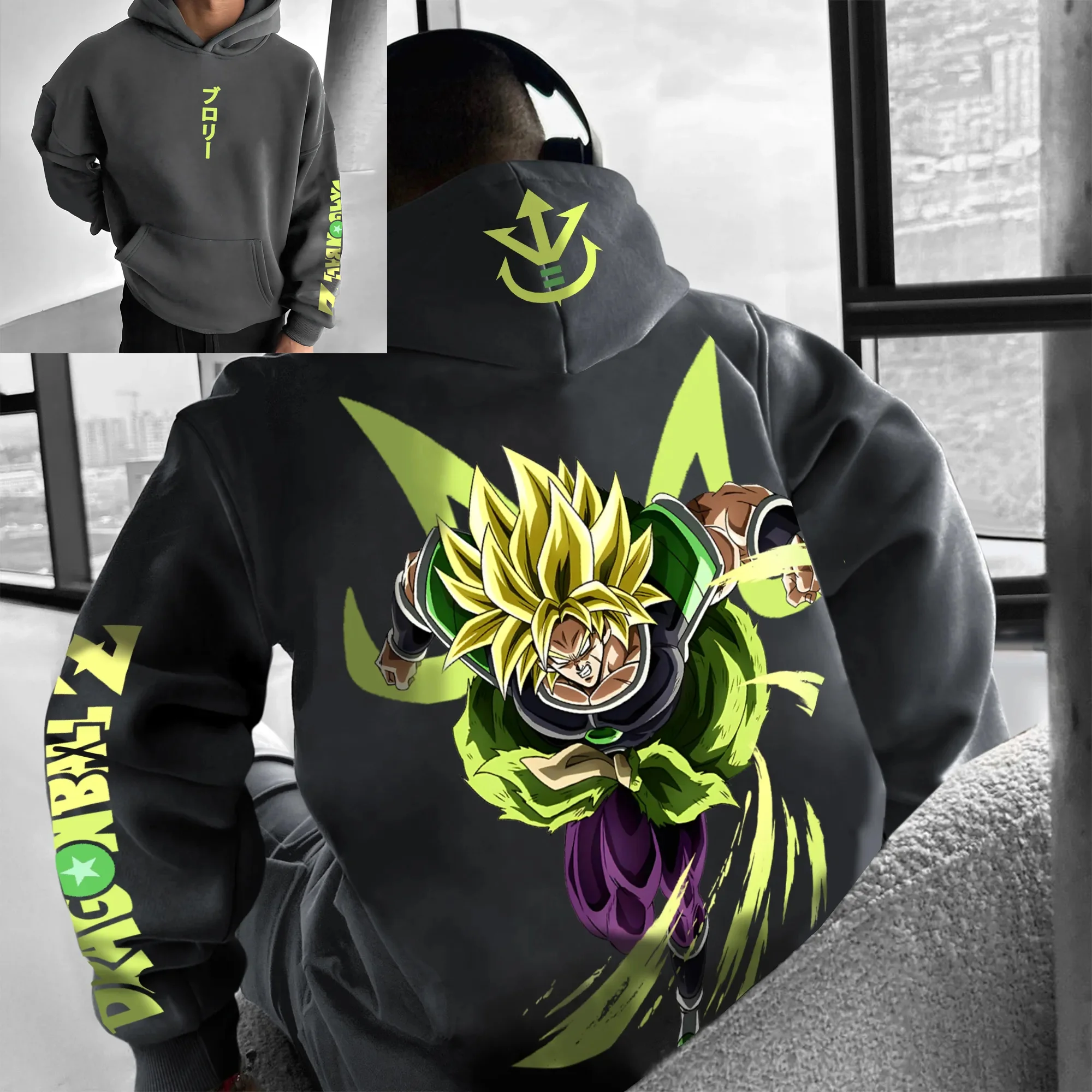 Dragon Ball 2026 nouveau sweat à capuche chaud Anime Harajuku hommes vêtements de rue automne hiver Vintage pull à capuche surdimensionné femmes unisexe