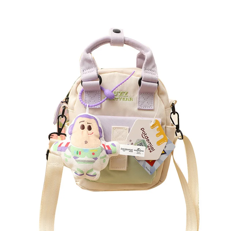 

Disney merchandise Winnie the Pooh Stitch Buzz Lightyear plush doll pendant cute messenger bag