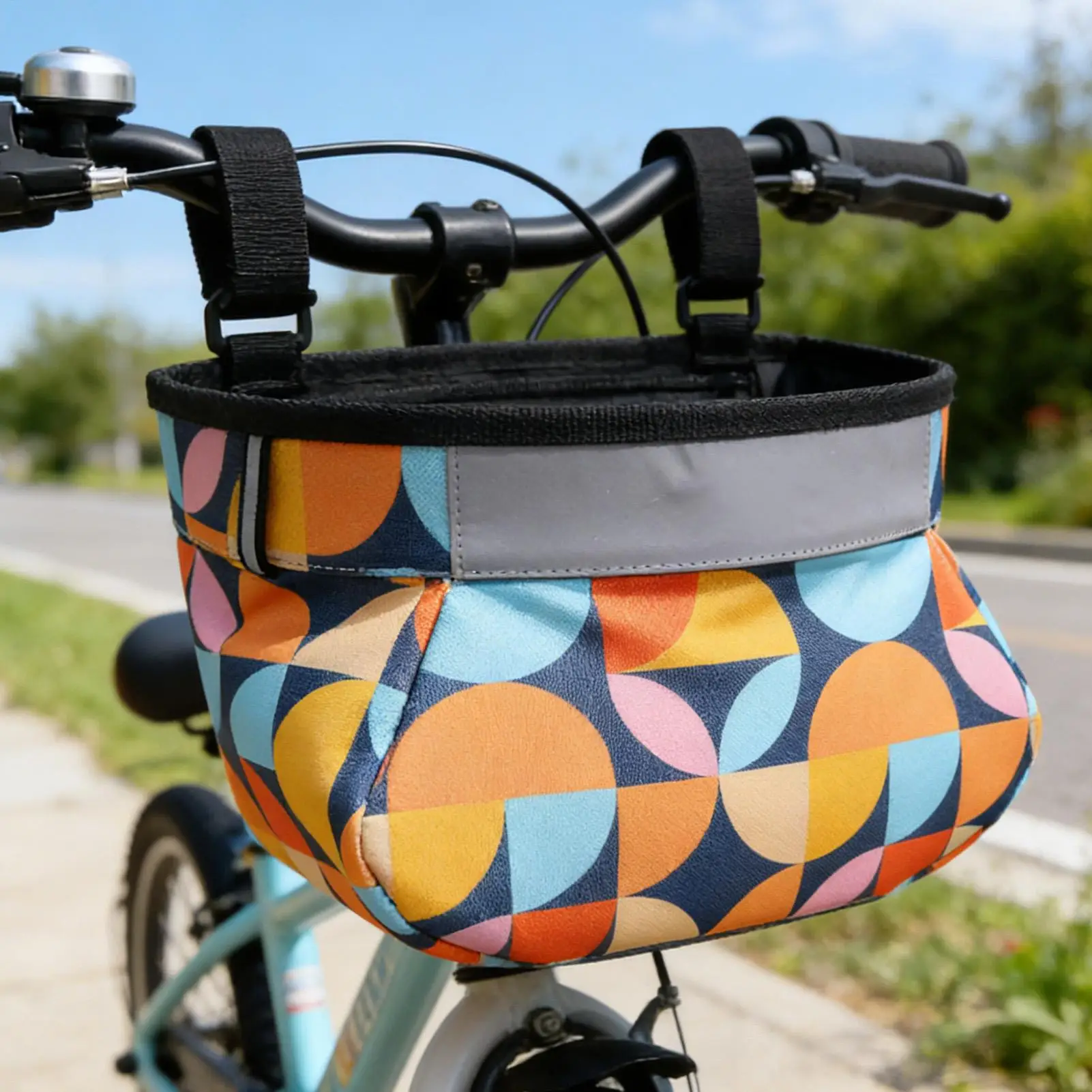

Kids Bike Adventure Basket, Handlebar Bag Adds Fun & Storage for Park Garden Picnics, Boys Girls Young Riders Neighborhood Trips