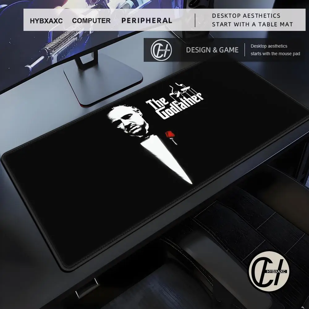 The Godfather Mouse Carpet Gaming Mouse Pad Anime Gamers Accessories PC Gamer Cabinet Rug Varmilo Mausepad HYBXAXC DeskMat Mice