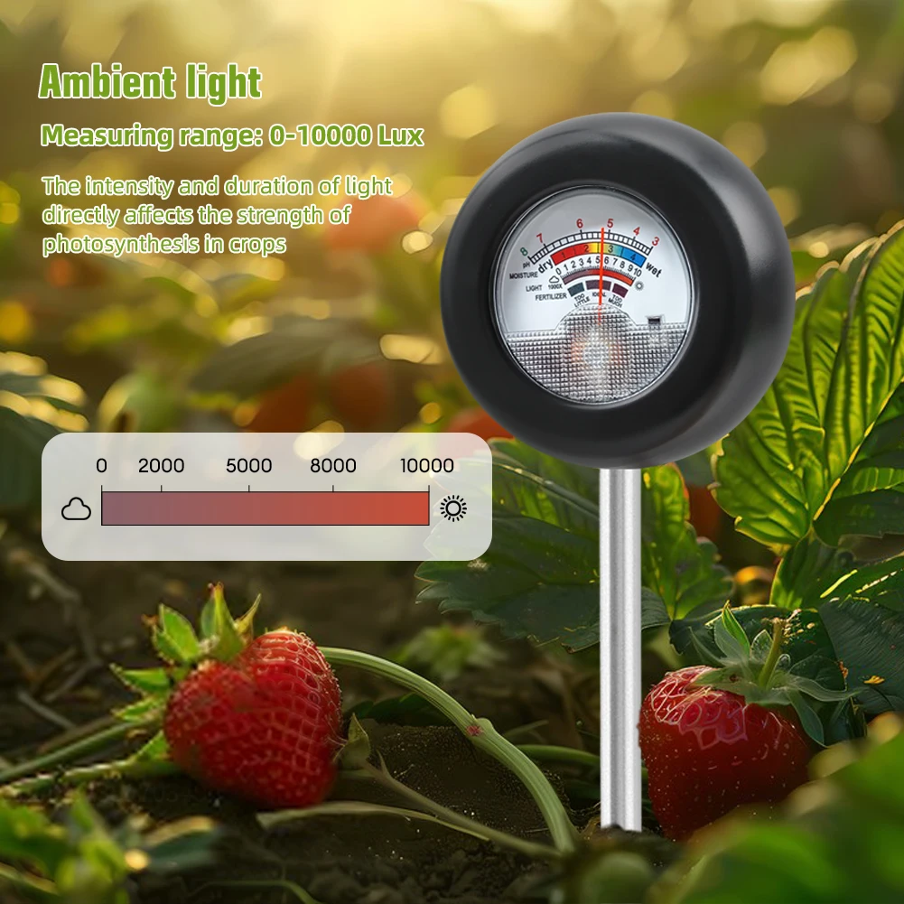 Imagem -05 - Yieryi Solo Moisture Sunlight Tester Solo ph Meter Fertilidade Detector de Acidez para Pot Plants Estufa Flores Farm em 1