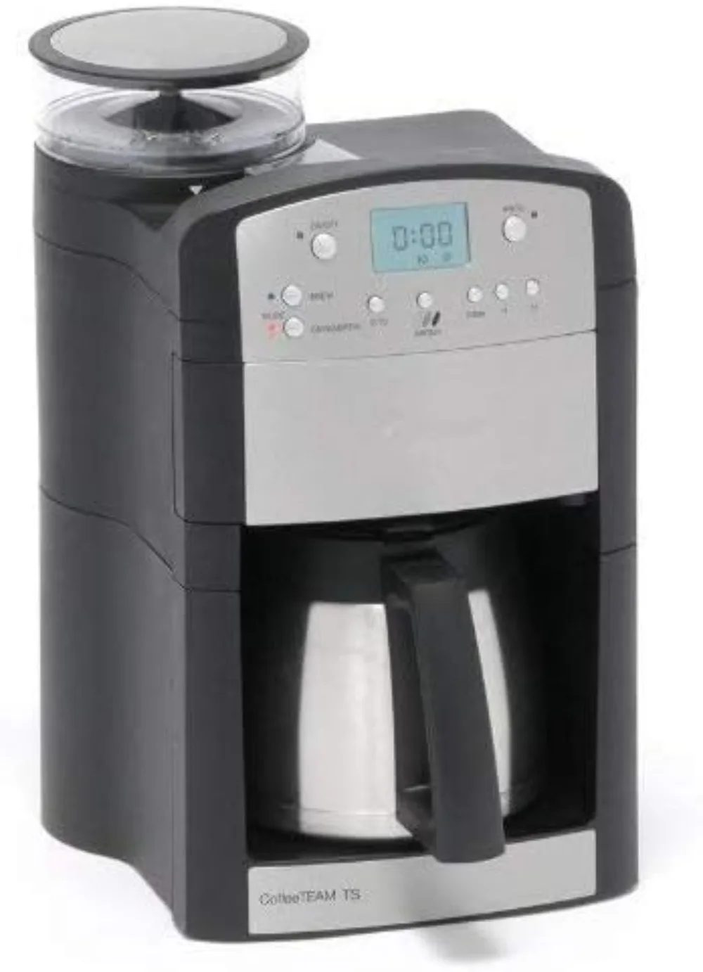 Capresso 465 CoffeeTeam TS 10-Cup Digital Coffeemaker with Conical Burr Grinder and Thermal Carafe