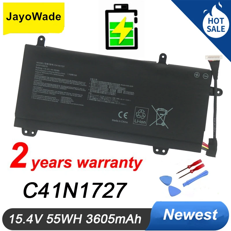 C41N1727 15.4V 55WH Laptop Battery For ASUS ROG Zephyrus GM501 GM501G GM501GM GM501GS GU501 GU501GM Notebook C41N1727 Battery