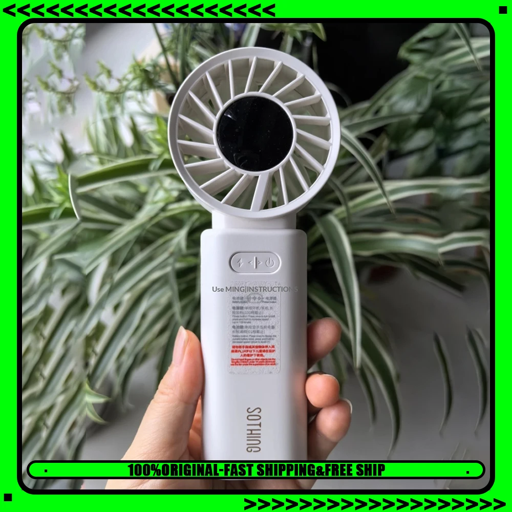 SOTHING ICE16 Handheld Small Fan Superconducting Ice Magnetic Refrigeration Low Noise Handheld Fan Endurance For 11 Hours Gifts