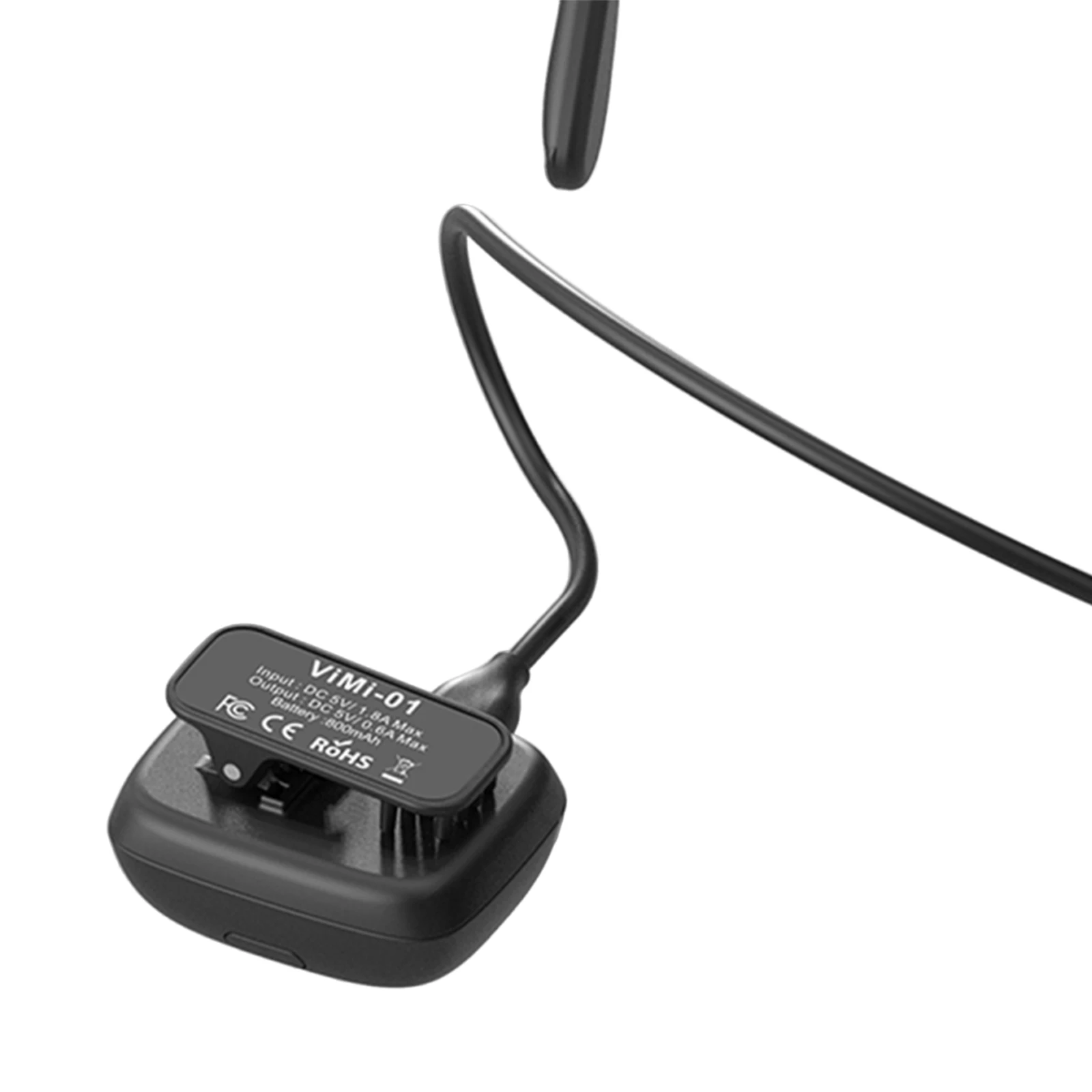 

Portable Power Supply for Ray-Neo V3 AI Glasses Accessories Wearable Charger Clip-on Design with 800mAh Battery Lightweight