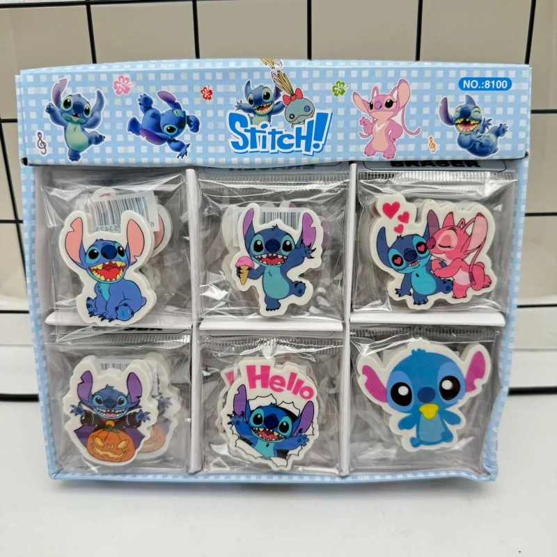 

36pcs/lot Cartoon Disney Stitch Eraser Cute Writing Drawing Pencil Erasers Stationery Gifts School Supplies
