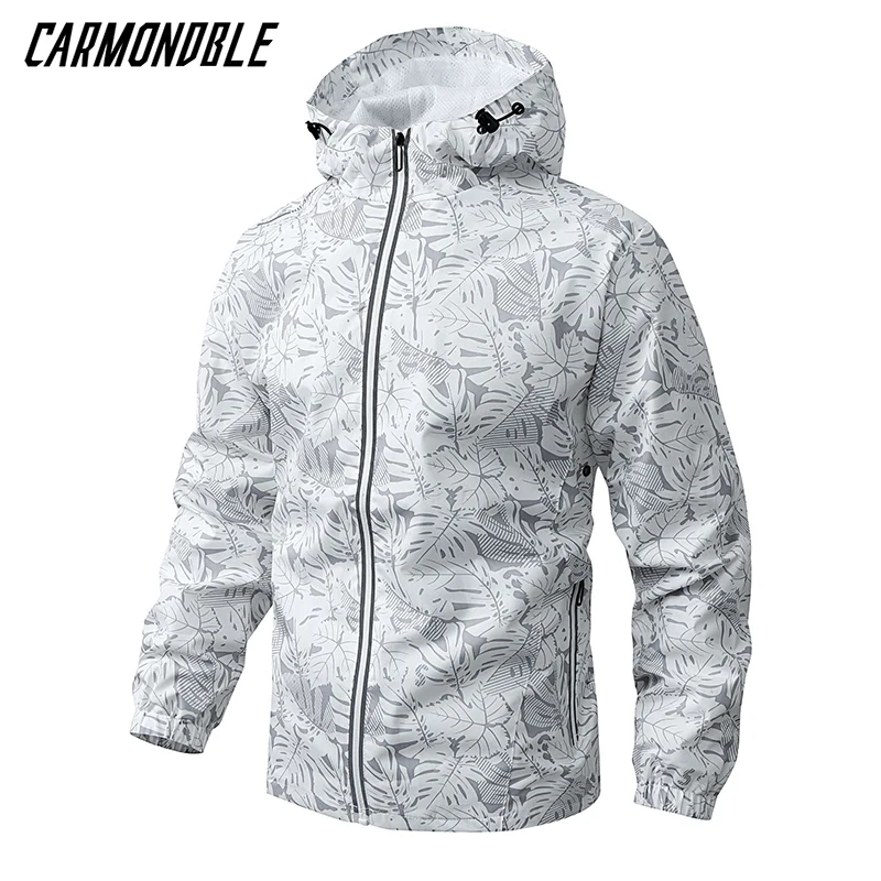 

CARMONDBLE MTB Motocross Clothing Biking Windbreaker Male Cycling Reflective Jacket Mountain Bike Outerwear Veste Moto Homme