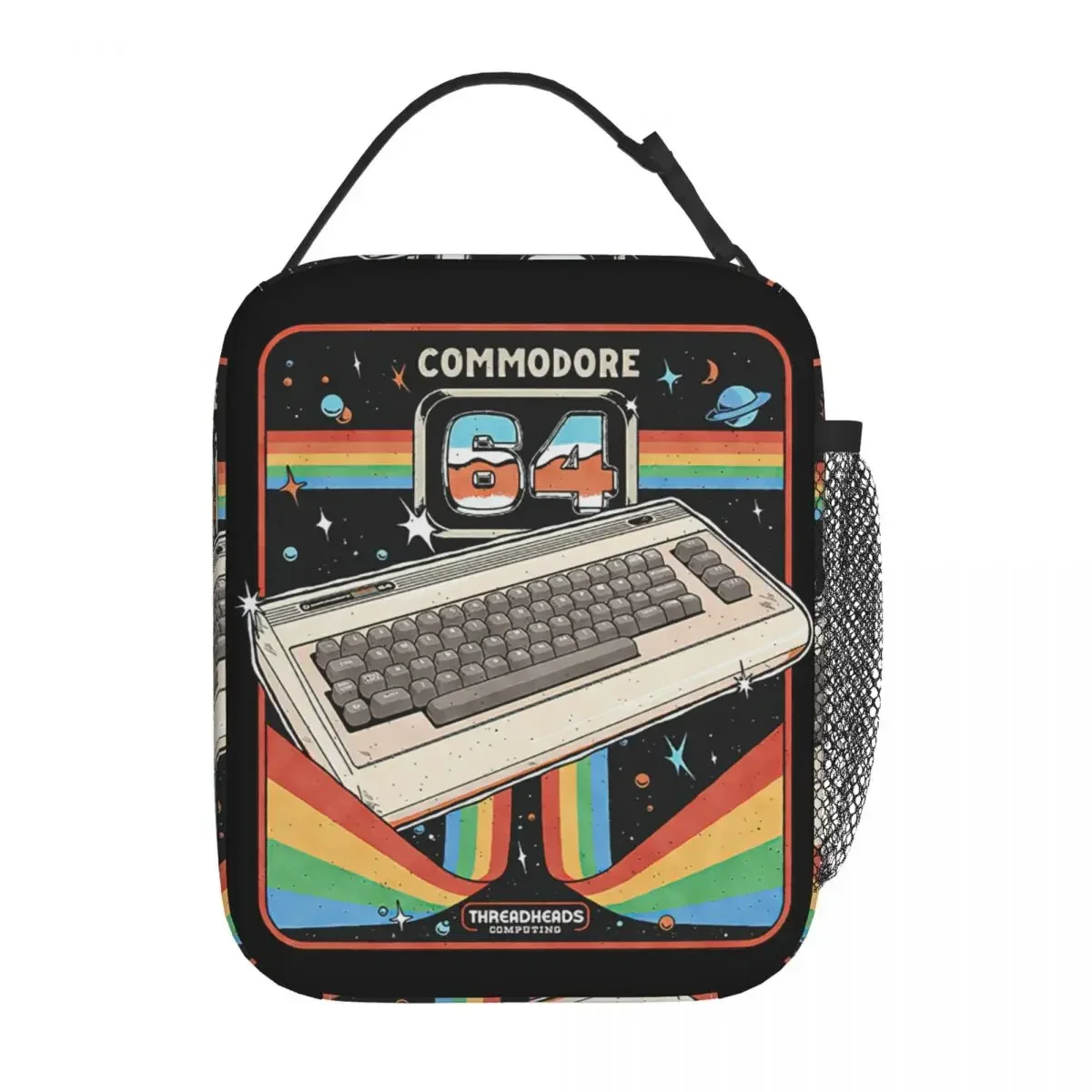 Commodore 64 Advanced Home Computer Insulated Lunch Bag High Capacity Meal Container Cooler Bag Tote Lunch Box Office Girl Boy