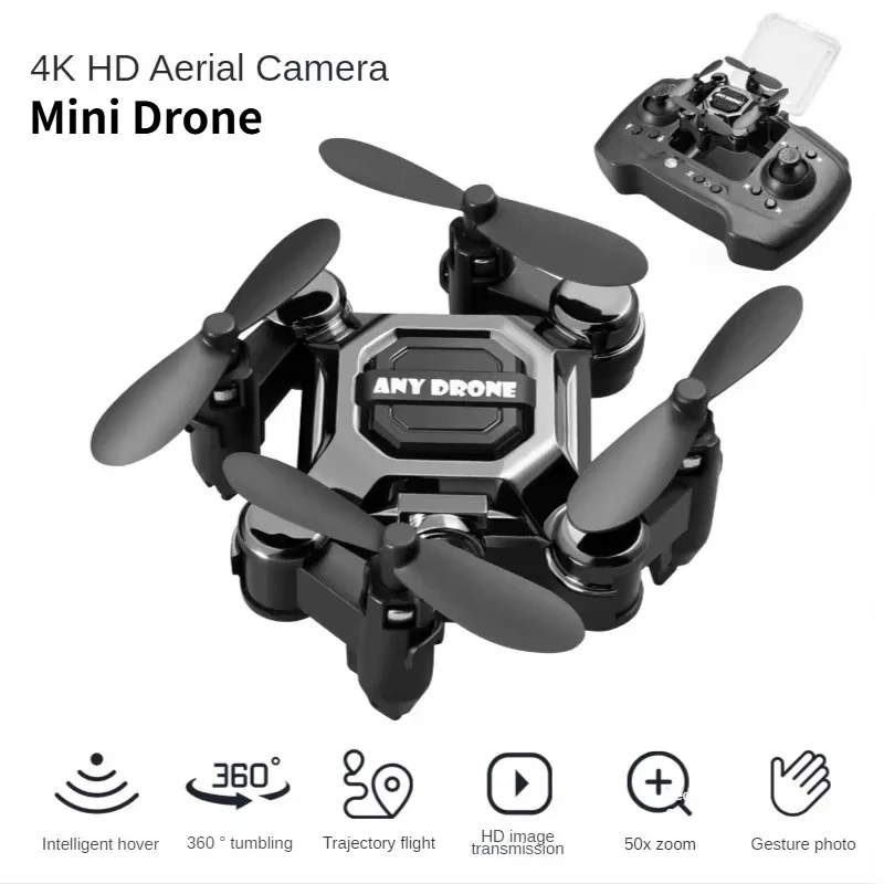 802 Mini Drone 4K 1080P HD caméra WiFi Fpv pression d'air maintien d'altitude professionnel pliable quadrirotor RC Drone enfant jouets cadeau