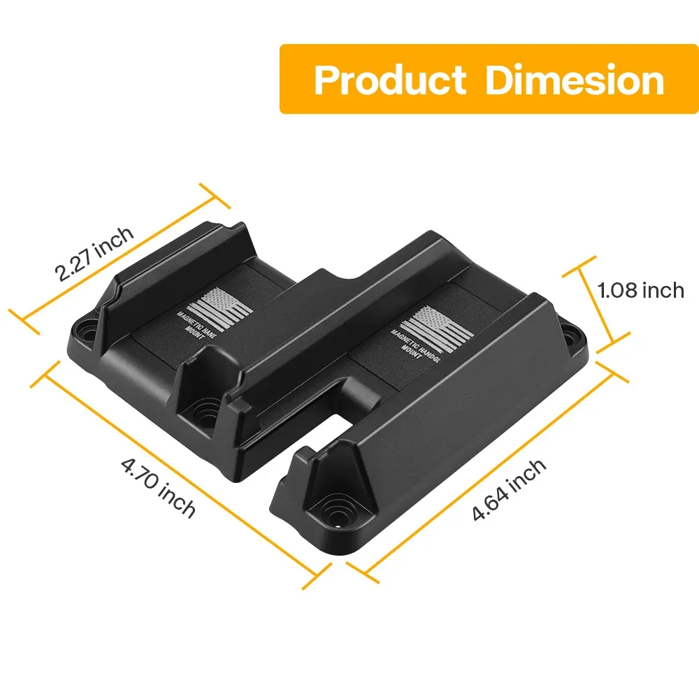 Hidden magnetic gun holder, pistol fixing magnet, ABS quick release gun holder