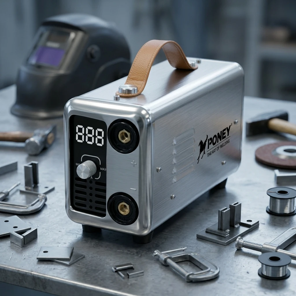 New PONEY Mini MMA-120 2-in-1 MMA & Lift TIG Multi-function Stick Welder Digital Signal Control Inverter Welding Machine