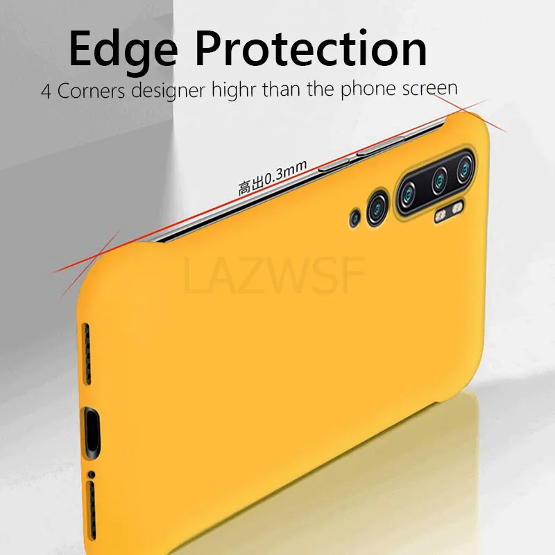 Frameless Slim Matte Hard PC Back Cover Case For Xiaomi Mi Note 10 Pro MiNote10 Pro ShockProof Fundas Coque