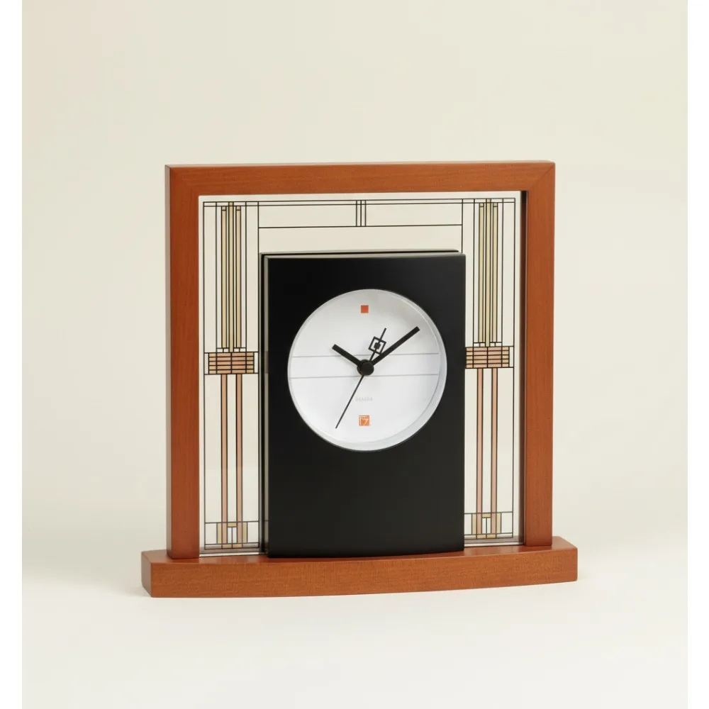 

Elegant Modern Table Clock with LED Display, Silent Movement for Home Office Decor - Perfect Gift for Professionals