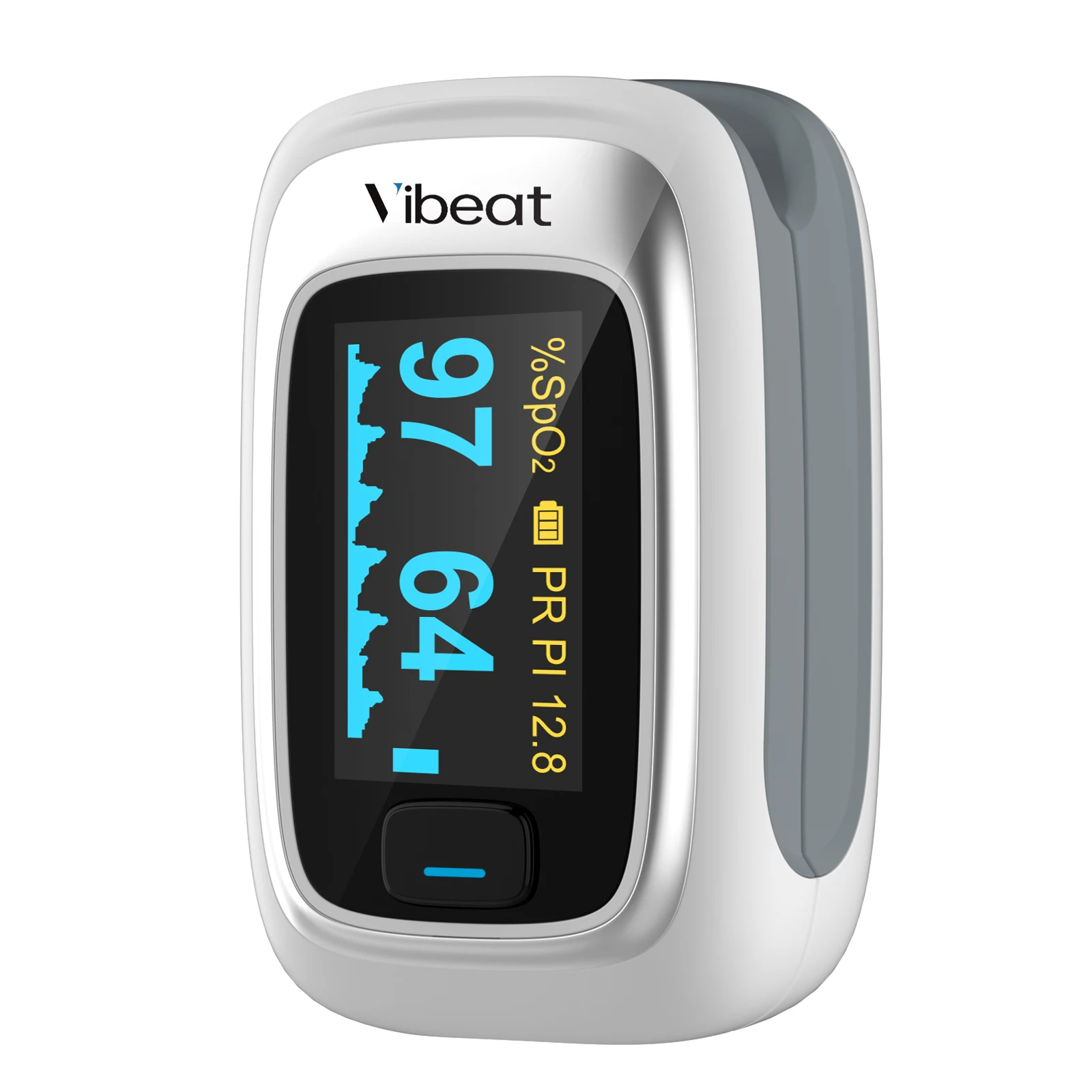 

Vibeat PO6B Oxygen Meter Fingertip Pulse Oximeter with Alarm Finger for Oxygen Check SpO2 Heart Rate and Perfusion Index