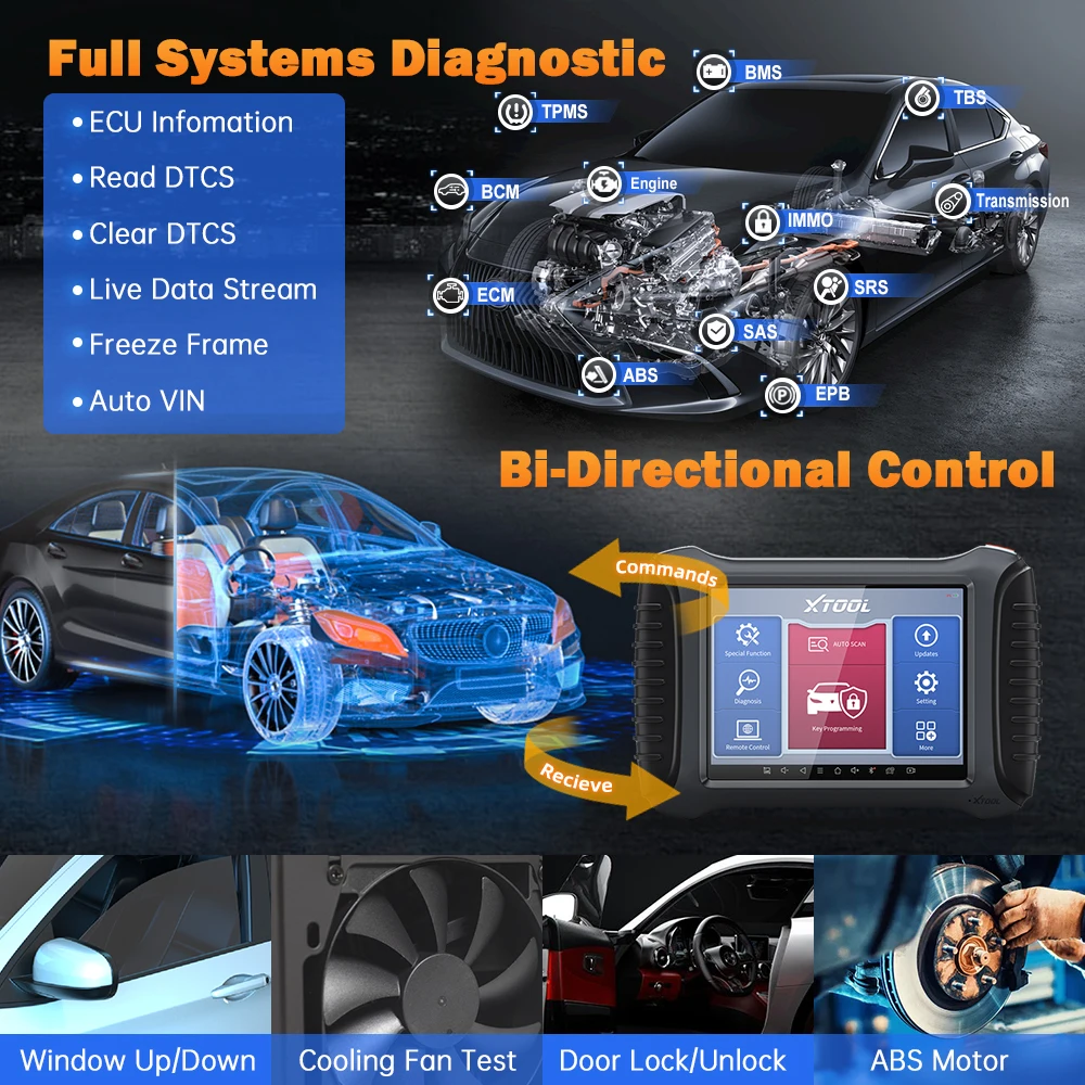 XTOOL X100 PAD3 SE Programmatore di chiavi automatiche con KC501 per benz/GM Tutte le chiavi perse Strumenti diagnostici automatici CAN FD integrati