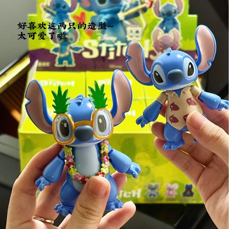 Genuine Stitch Assembly Model Kit Blind Box , Movable & Articulated Toy Gift For Kids
