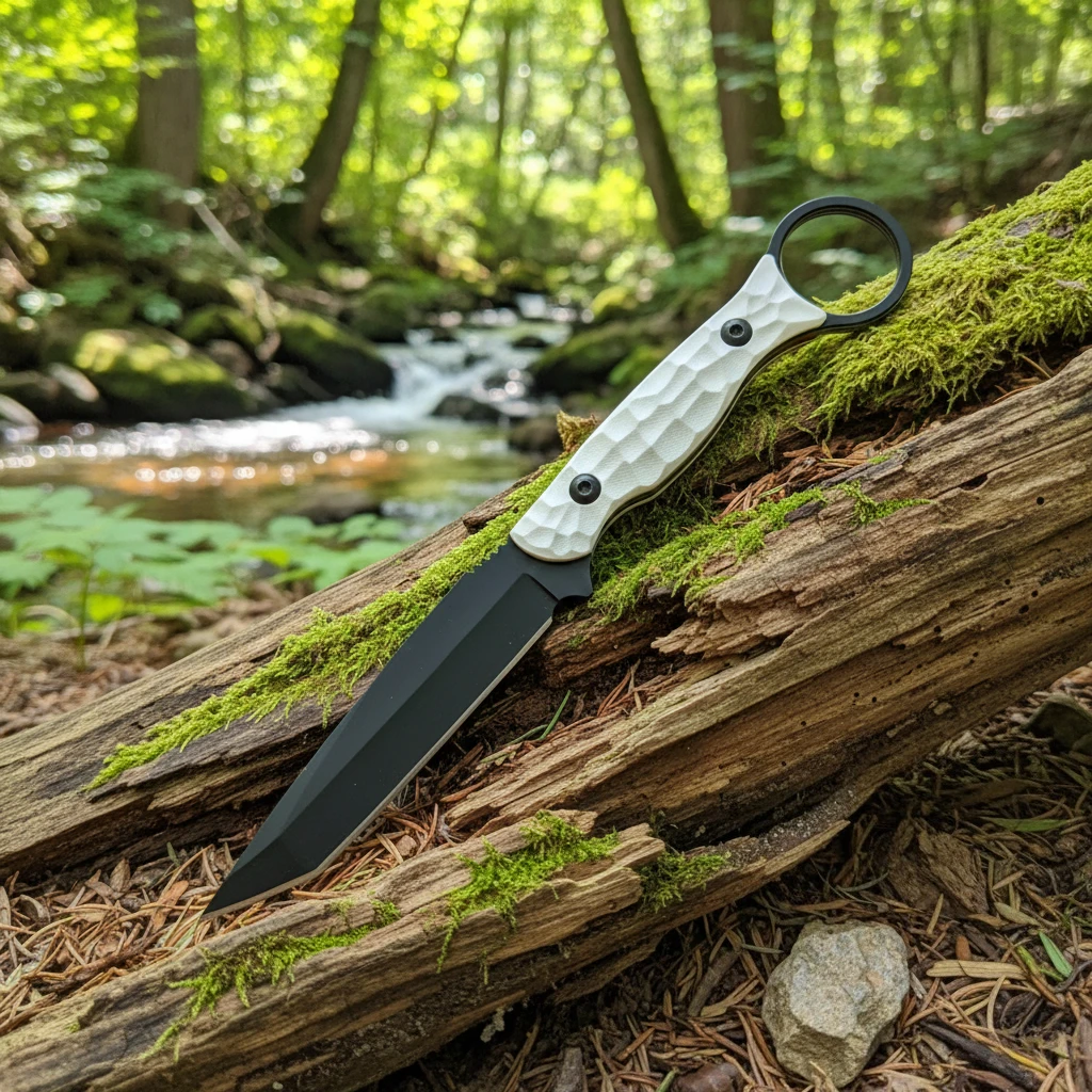 

Outdoor Fixed Blade Knife 8Cr13MoV Steel Tactical Hunting Survival Knife with G10 Handle Jungle Exploration Sheath
