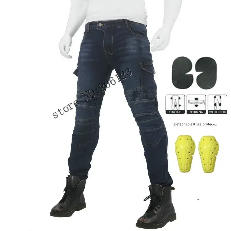 Motorcycle Pants Men Motocross Pants Windproof Motorcycle Trousers Motocross Riding Pants With Removable Protector Guards