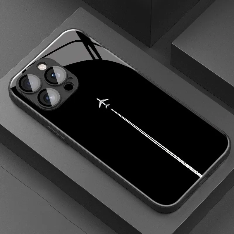 السماء طائرة التحكم نمط قضية الهاتف لسامسونج غالاكسي S25 S24 S23 S22 S21 S20 S10 حافة الترا زائد FE 4G 5G الزجاج سيليكون