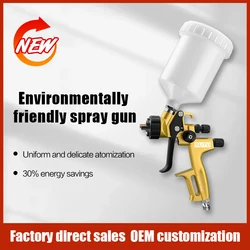 Pistolety natryskowe samochód/meble 1.3MM dysza pistolet malowane farbą w sprayu wysoka atomizacja narzędzia pneumatyczne pistolety naprawa lakieru olejowe malowanie aerografu ﻿