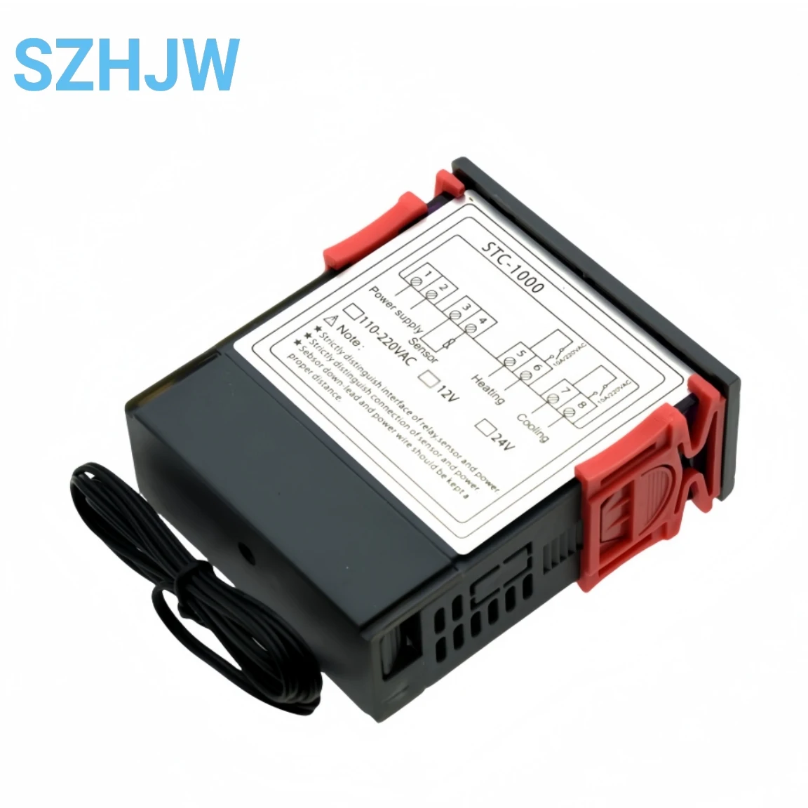 STC-1000 светодиодный цифровой термостат для инкубатора, регулятор температуры, термостат, реле, отопление, охлаждение, 12 В, 24 В, 110 В, 220 В