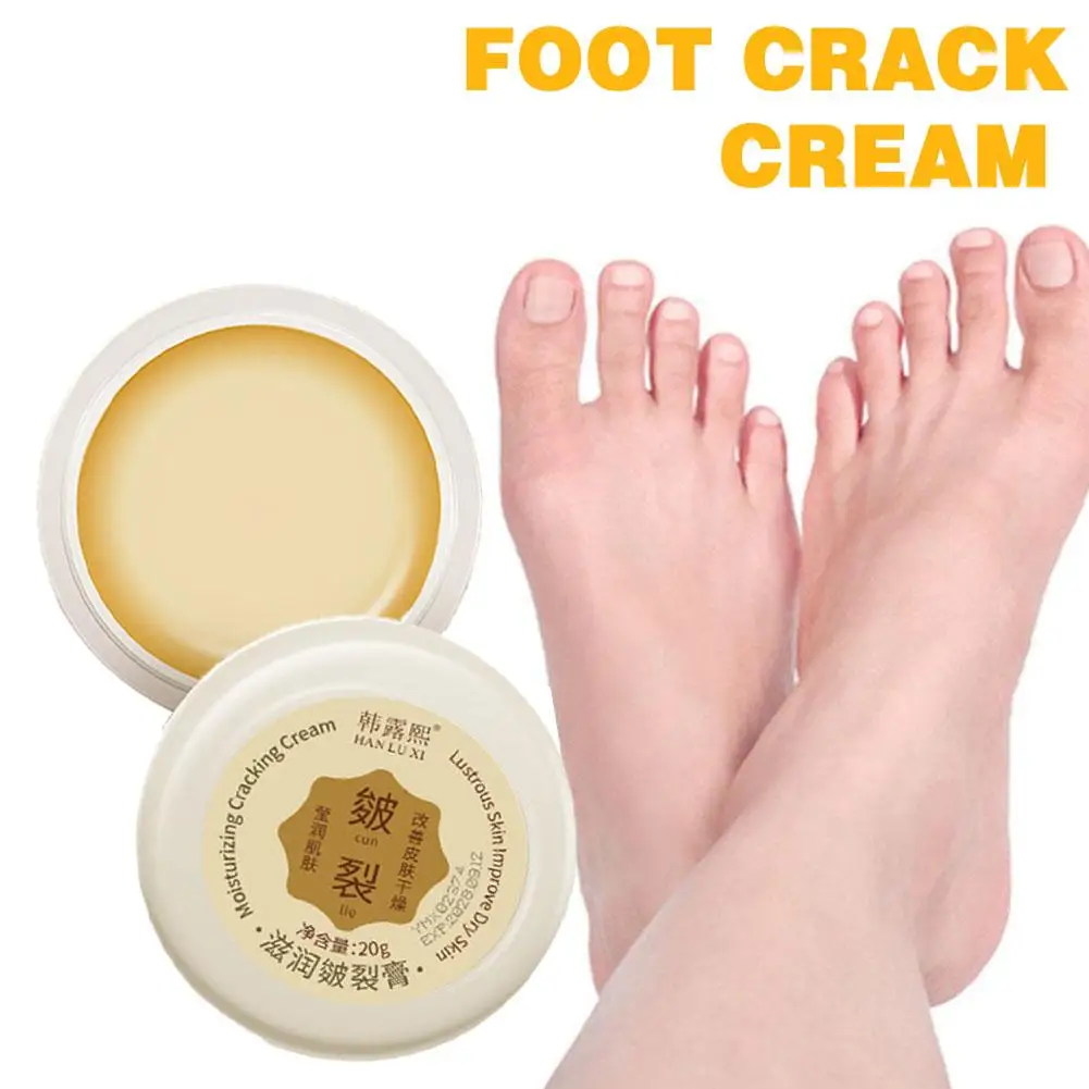 Crema antisecado para pies, crema antigrietas para talón agrietado, cuidado de reparación, eliminación de agrietados, crema para manos y pies muertos, U7d9, 20g