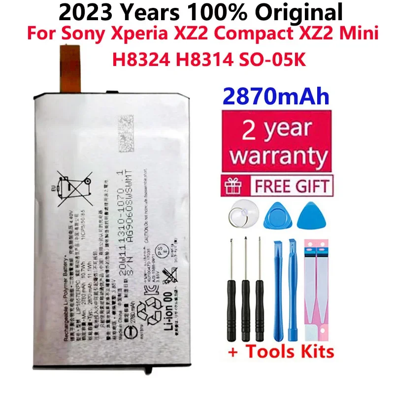 

100% genuine 2870mAh New High Quality LIP1657ERPC Battery For Sony Xperia XZ2 Compact XZ2 Mini H8324 H8314 SO-05K tracking code