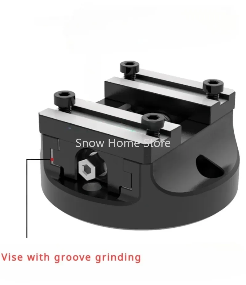 D200 Self-centering Vise 4 Axis 5 Axis Fixture Tool Concentric Vise CNC Replaceable Soft Jaws 5 Axis Vice