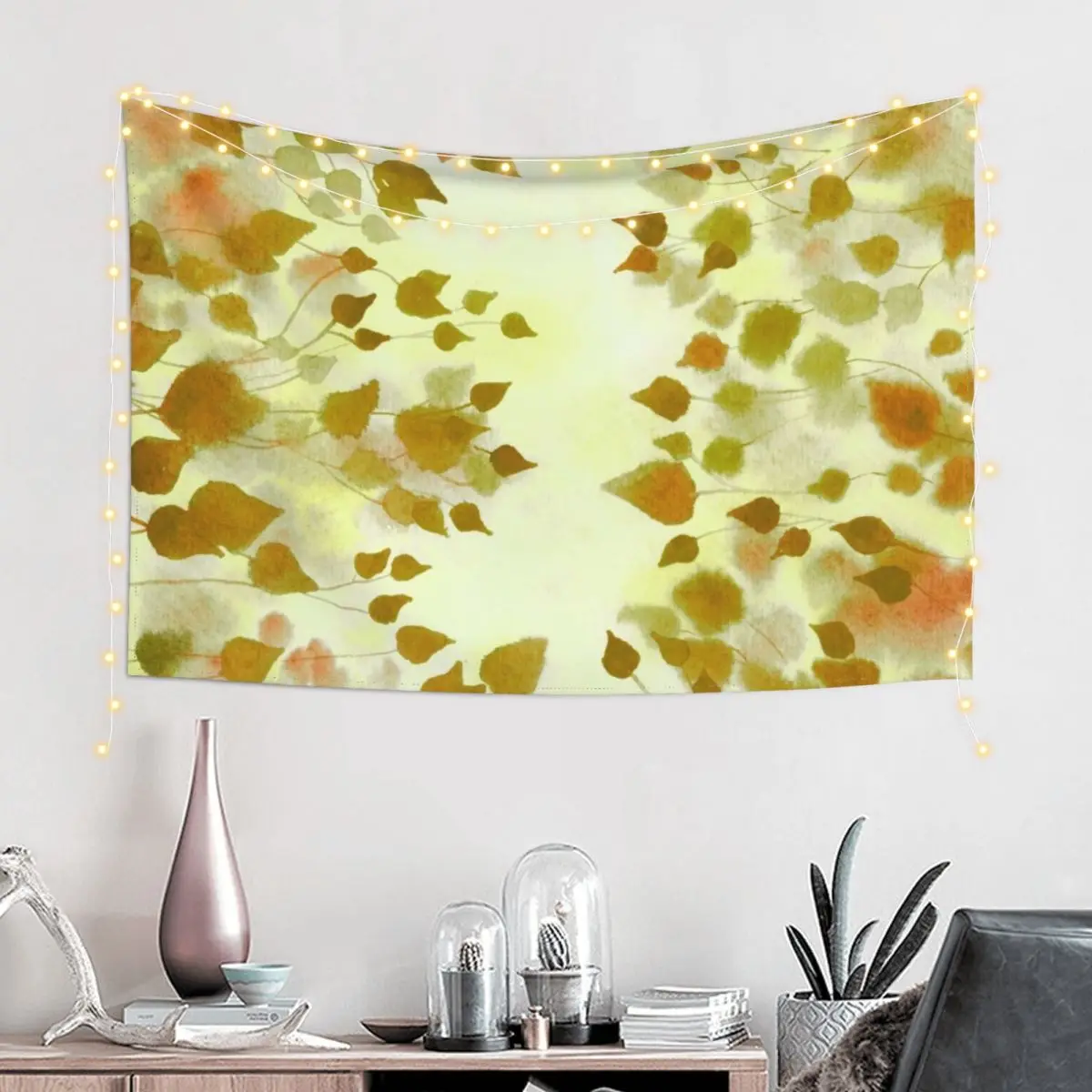 Light through the trees Watercolour Tapestry Cute Room Decor Wall Hanging Wall Decoration Items Tapestry