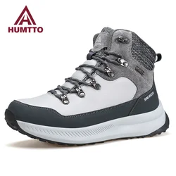 HUMTTO-zapatos de Trekking para mujer, botas deportivas impermeables para escalada y senderismo, de diseñador de lujo, para exteriores