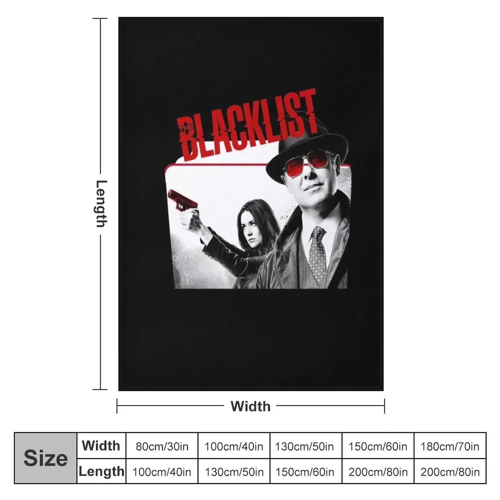 Discover Cool Women's Classic The Blacklist Season T Shirts Black Throw Blanket anime Beach Blankets