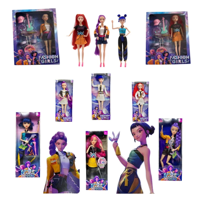 ชุดฟิกเกอร์นักล่าปีศาจและแม่มดธีมเคป็อป - ตุ๊กตายางสวยงามระดับไฮเอนด์ ตกแต่งหัวใจสาวหวาน เหมาะเป็นของขวัญวันหยุด