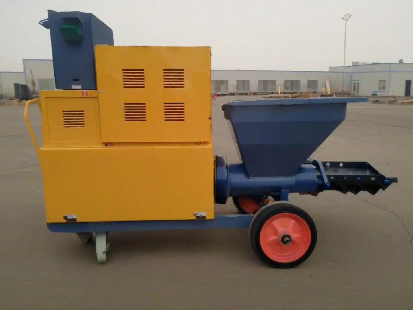 Automatic Painting Spray Paint Machine Airless Plaster Engine Pump Motor Core Components High Efficiency 100L Hopper Best Price