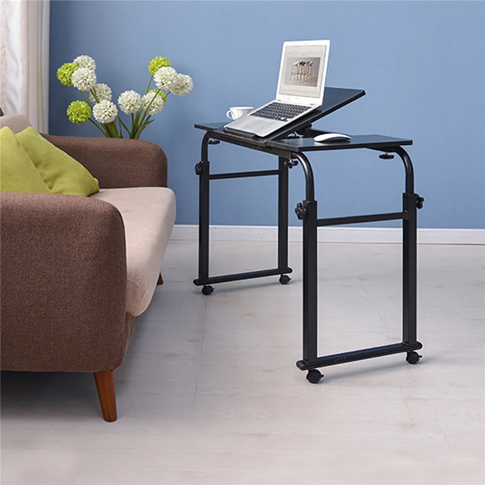 Height Adjustable Rolling Laptop Desk Cart Over Bed Table Stand Laptop Bed Table