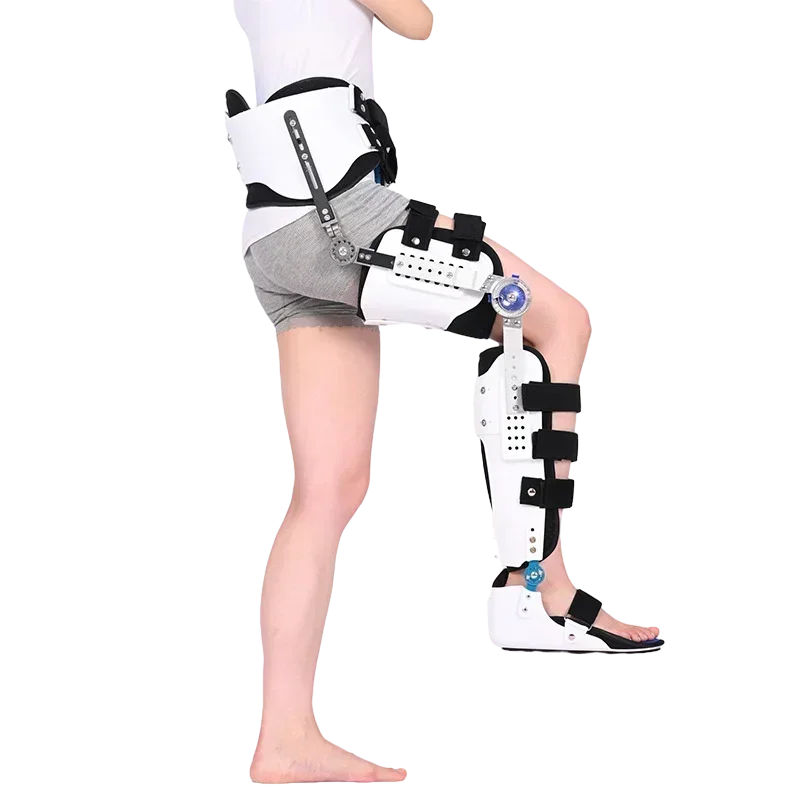 

Professional Adjustable Hinged Hip Knee Ankle Foot Brace Fracture Knee Joint Injury Fixation ROM Orthopedic Support