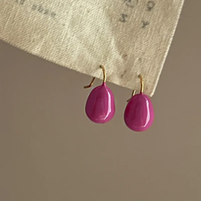 Dripping Oil Water Drops Earrings for Women Fashion Exquisite Design Korean Drop Earring Simple High Quality Jewelry