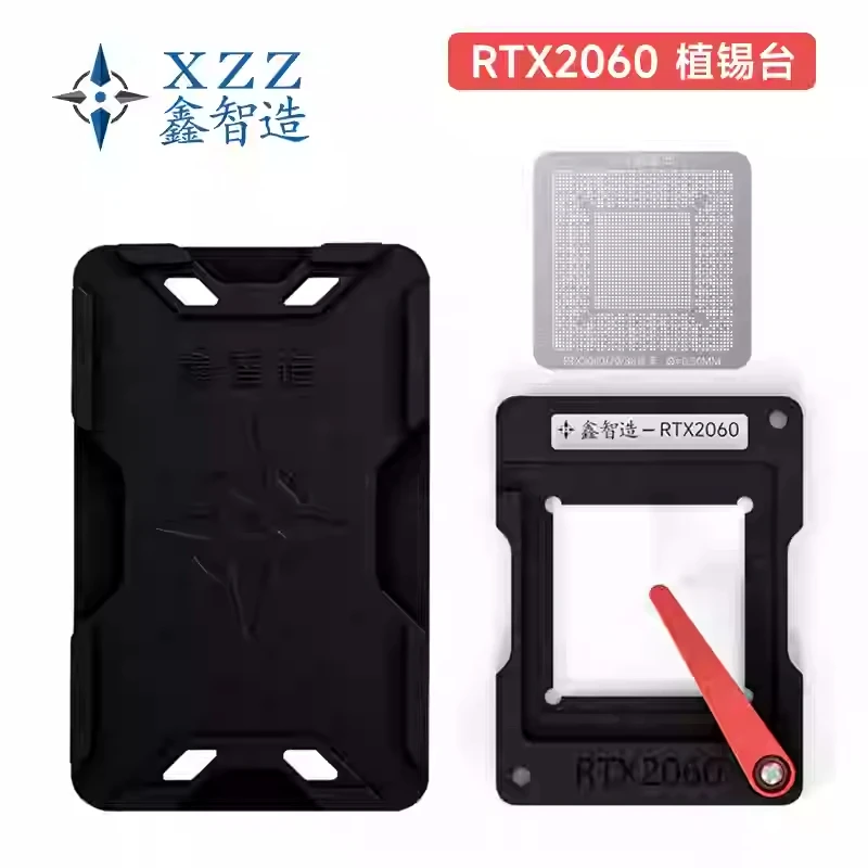 XZZ RTX 1050/1060/2060/3060/4070/4090 Graphics Card BGA Reballing Stencil INTEL/ NVIDIA/ ATI Video Chips Tin Template Solder Kit