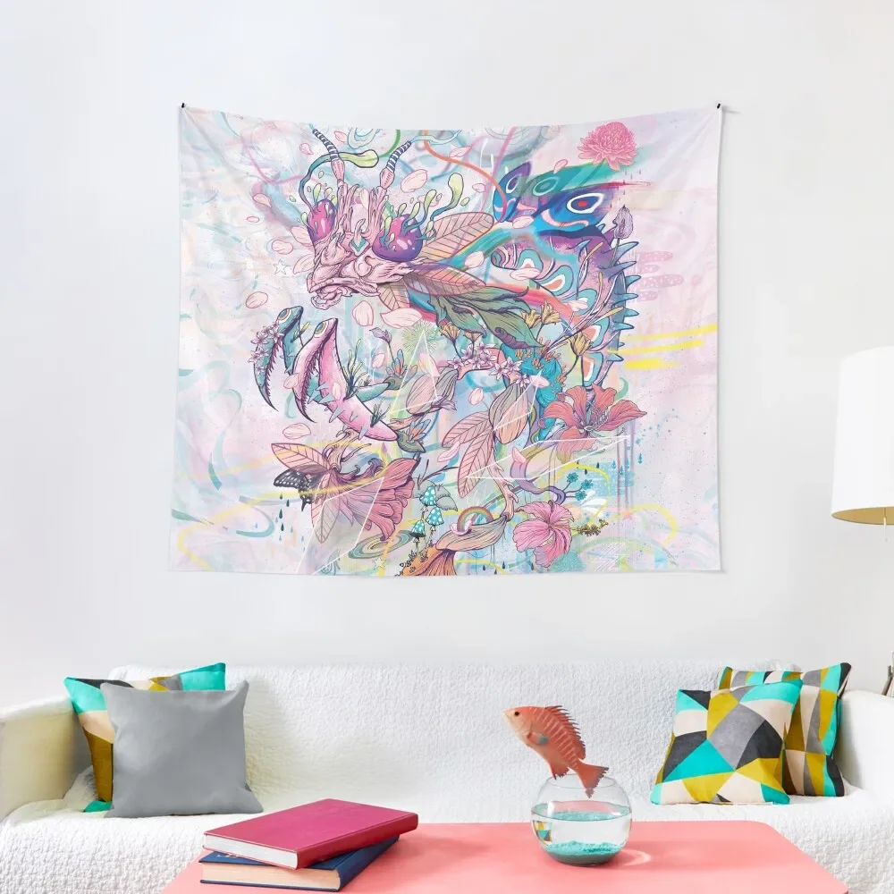 

Flower Mantis Tapestry Aesthetic Room Decor Tapete For The Wall Wallpaper Room Decorations Aesthetics Tapestry