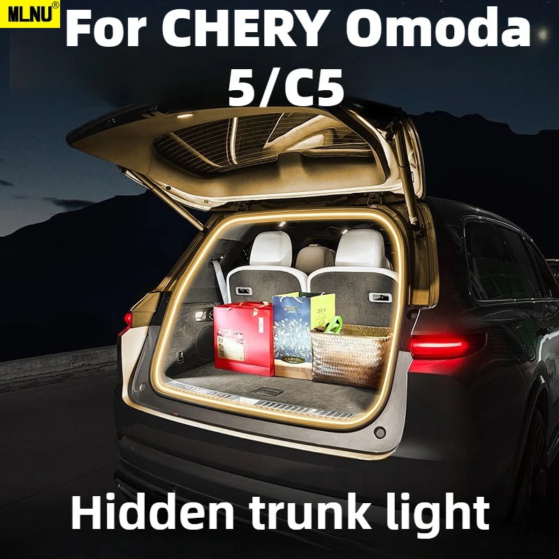 

Car Trunk Ambient Light For CHERY Omoda 5/C5 Accessories 2026/2025,Energy-Saving&Shockproof Low Voltage Safety 2022-2024