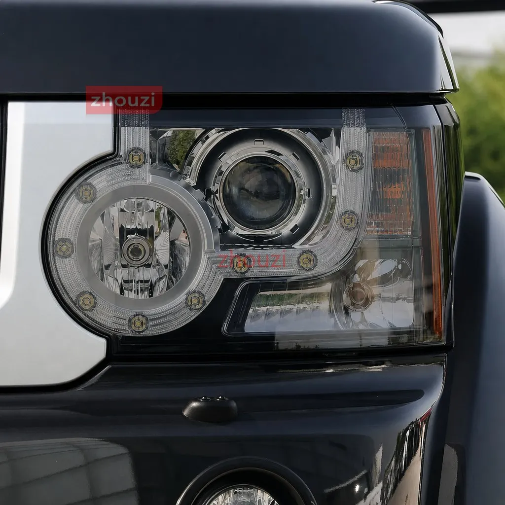 Car Headlight Tint Smoked Black Protective Film Transparent TPU Sticker For Land Rover Discovery 4 LR4 2009-2016 Accessories