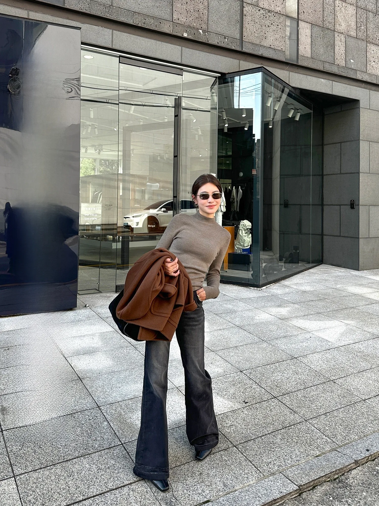 

Расклешенные джинсы с высокой талией, женские джинсовые свободные широкие брюки, весенние новые повседневные износостойкие хлопковые эластичные брюки